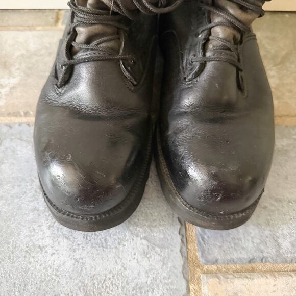 Belleville Combat Boots Mens 10.5 Wide Black Leather Tactical Vibram USA main image 8